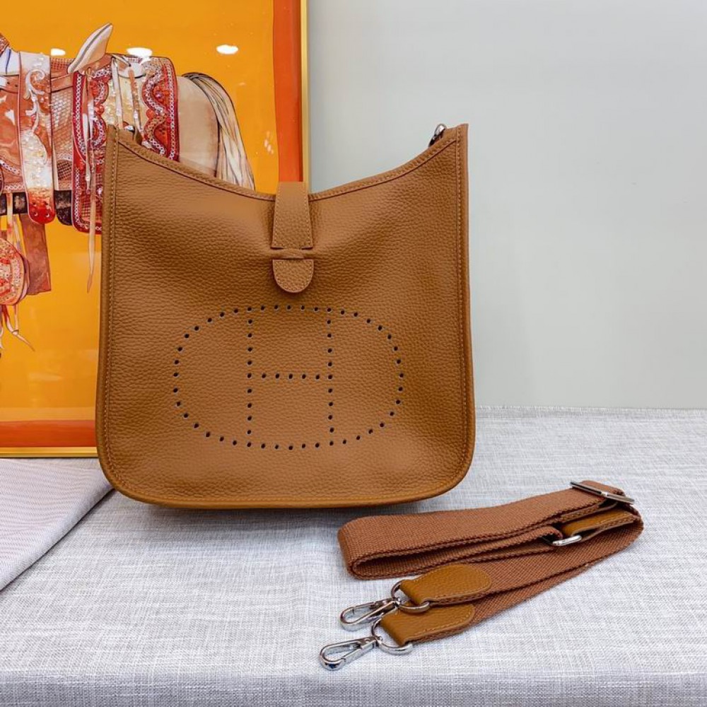 Hermes evelyne 30.5x33cm brown Bags