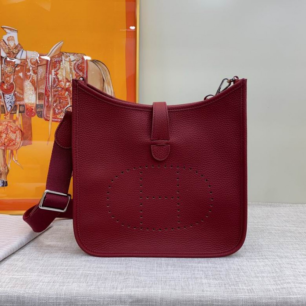 Hermes evelyne 30.5x33cm bordo Bags