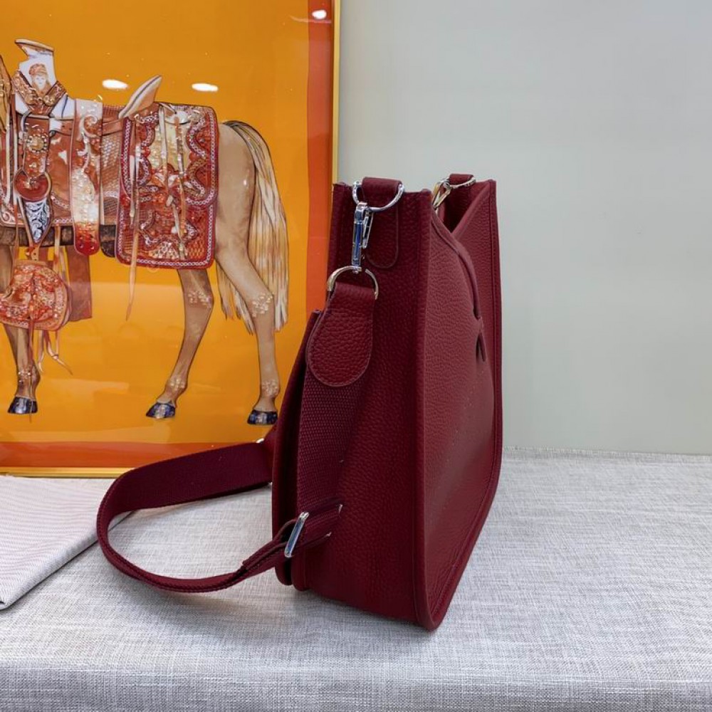 Hermes evelyne 30.5x33cm bordo Bags