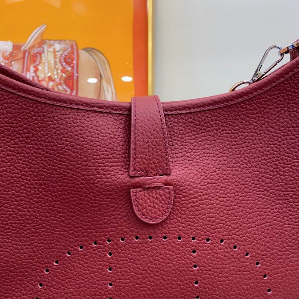 Hermes evelyne 30.5x33cm bordo Bags