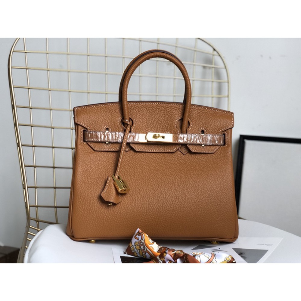 Hermes birkin bag togo leather brown 35x25cm-30x22cm Bags