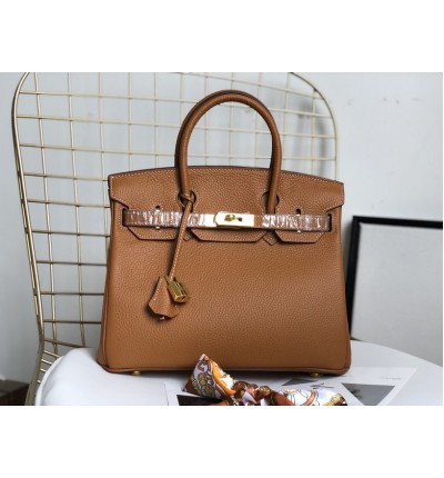 Hermes birkin bag togo leather brown 35x25cm-30x22cm