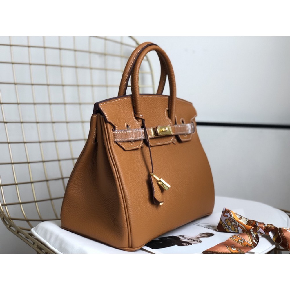Hermes birkin bag togo leather brown 35x25cm-30x22cm Bags
