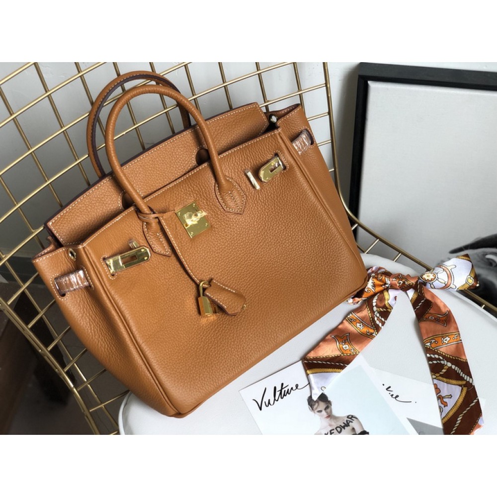 Hermes birkin bag togo leather brown 35x25cm-30x22cm Bags