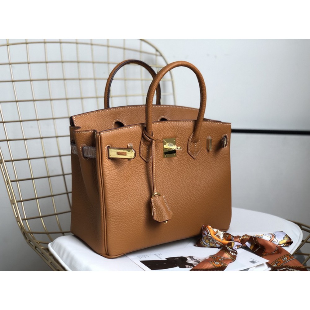 Hermes birkin bag togo leather brown 35x25cm-30x22cm Bags