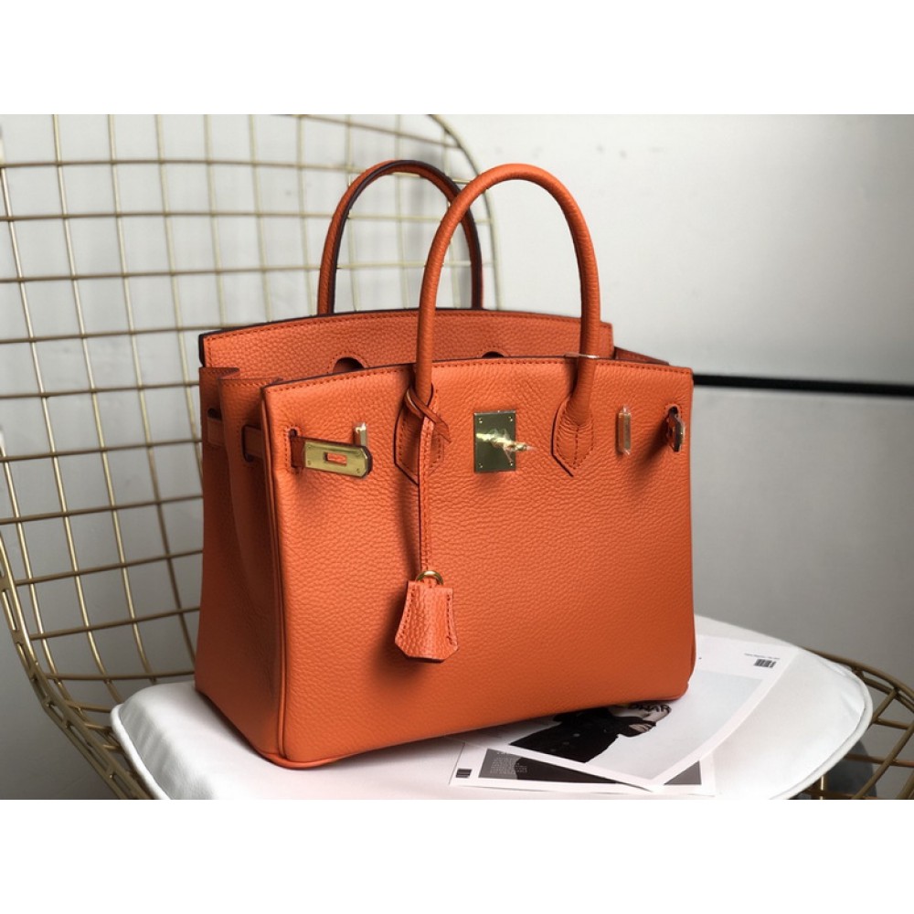Hermes birkin bag togo leather orange 35x25cm-30x22cm Bags