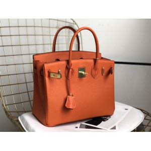 Hermes birkin bag togo leather orange 35x25cm-30x22cm Bags