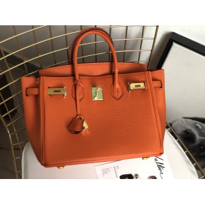 Hermes birkin bag togo leather orange 35x25cm-30x22cm Bags