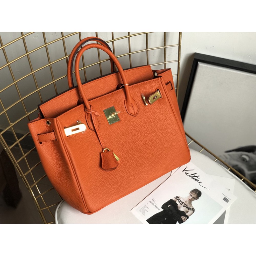 Hermes birkin bag togo leather orange 35x25cm-30x22cm Bags