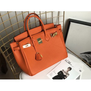 Hermes birkin bag togo leather orange 35x25cm-30x22cm Bags