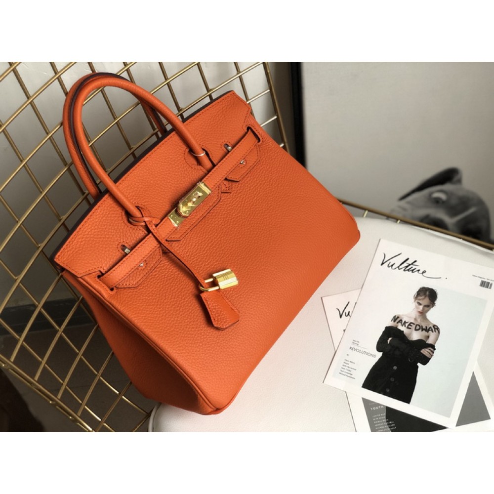 Hermes birkin bag togo leather orange 35x25cm-30x22cm Bags