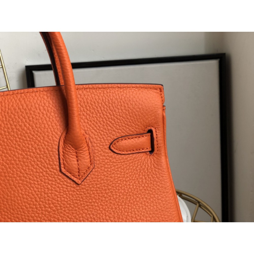 Hermes birkin bag togo leather orange 35x25cm-30x22cm Bags