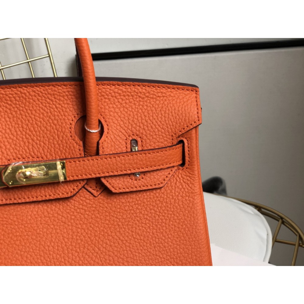 Hermes birkin bag togo leather orange 35x25cm-30x22cm Bags