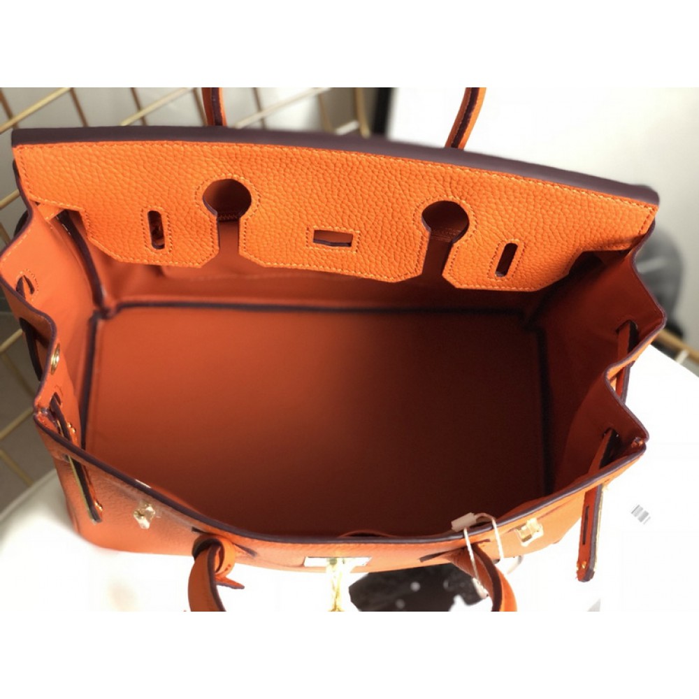 Hermes birkin bag togo leather orange 35x25cm-30x22cm Bags