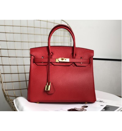 Hermes birkin bag togo leather red 35x25cm-30x22cm