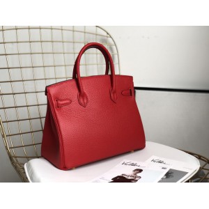 Hermes birkin bag togo leather red 35x25cm-30x22cm Bags