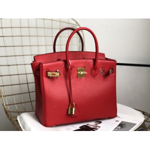 Hermes birkin bag togo leather red 35x25cm-30x22cm Bags