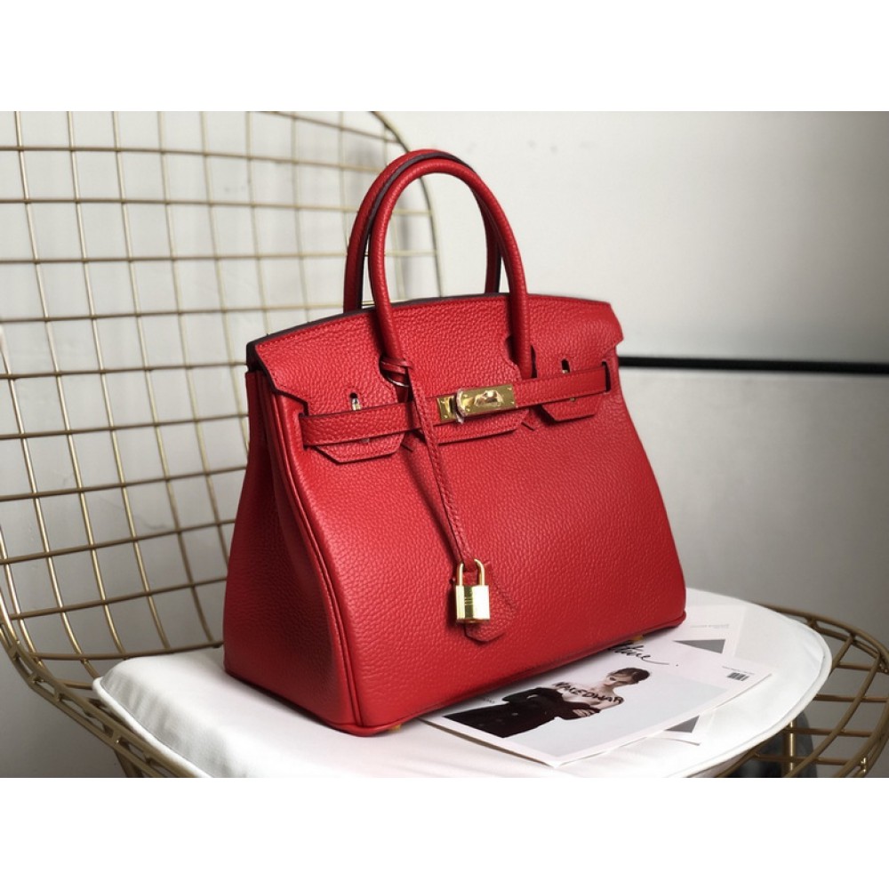 Hermes birkin bag togo leather red 35x25cm-30x22cm Bags