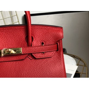 Hermes birkin bag togo leather red 35x25cm-30x22cm Bags