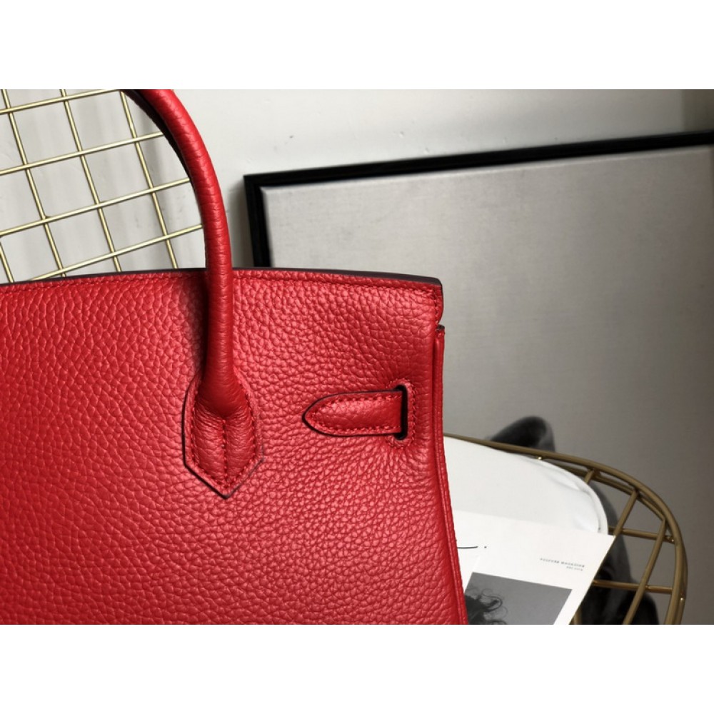 Hermes birkin bag togo leather red 35x25cm-30x22cm Bags