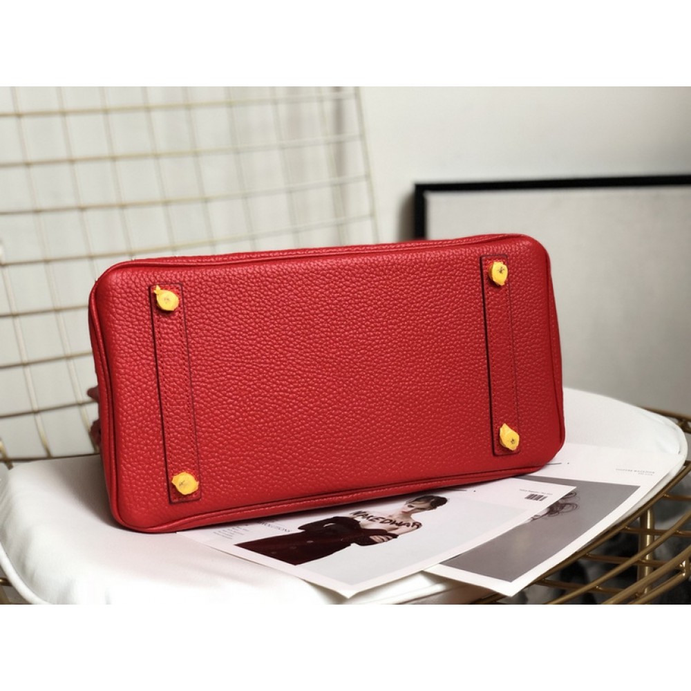Hermes birkin bag togo leather red 35x25cm-30x22cm Bags