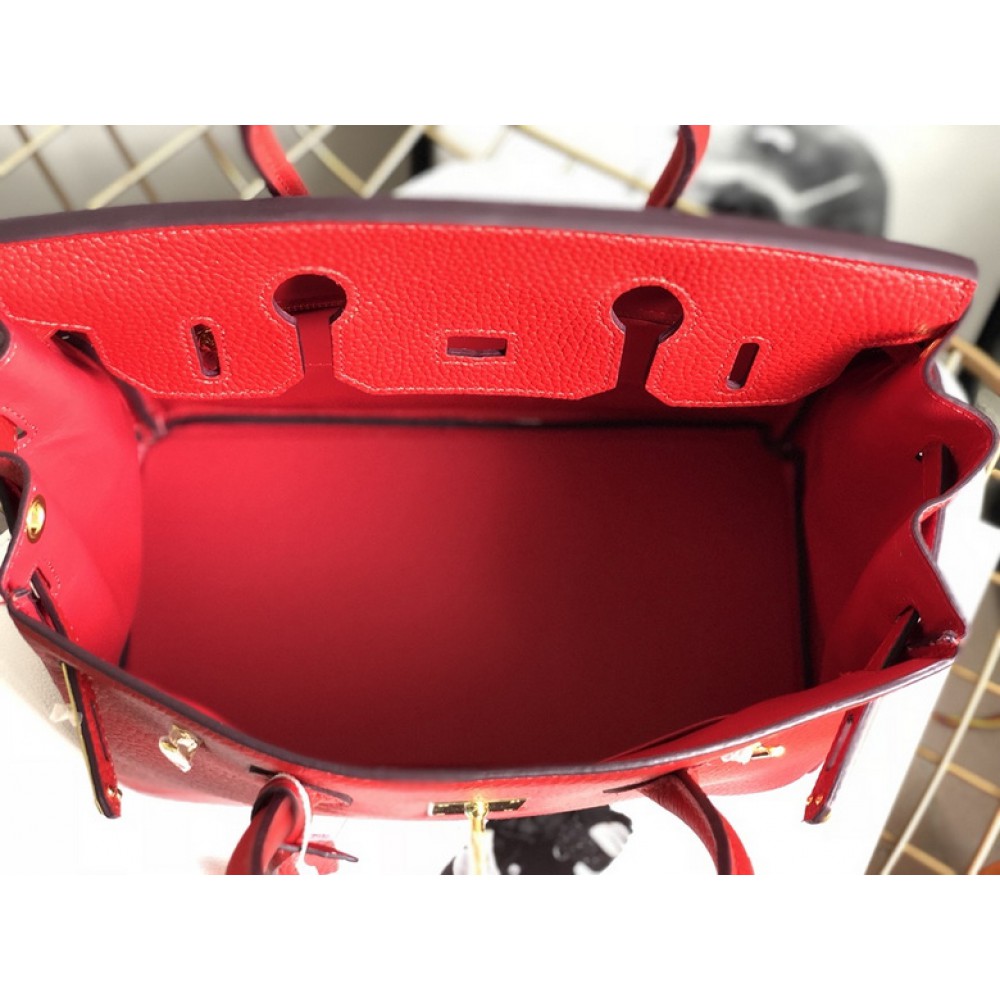 Hermes birkin bag togo leather red 35x25cm-30x22cm Bags