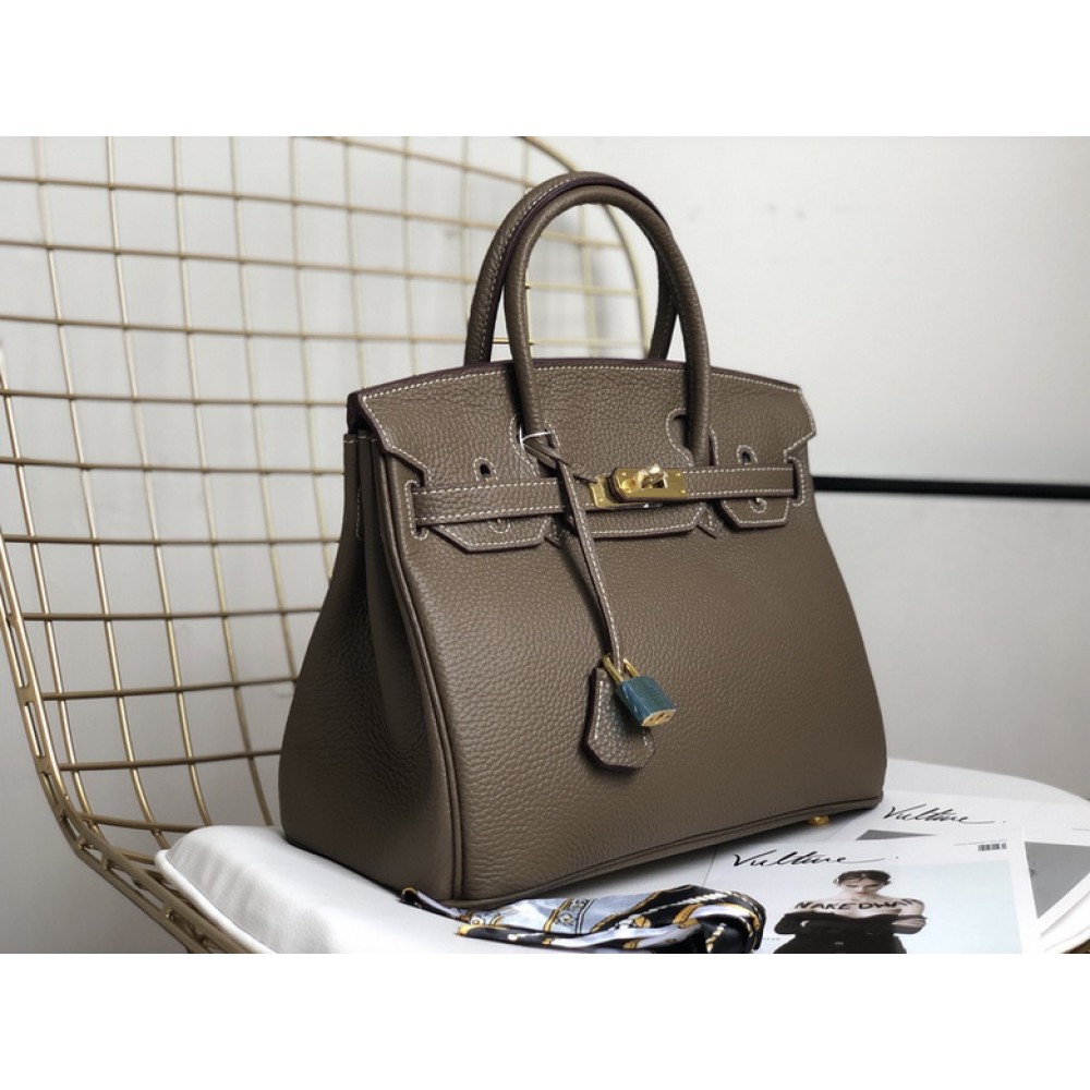 Hermes birkin bag togo leather grey 35x25cm-30x22cm Bags