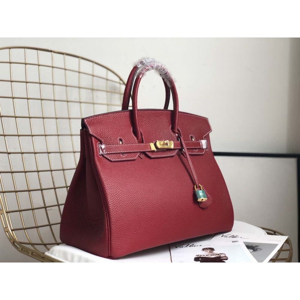 Hermes birkin bag togo leather bordo 35x25cm-30x22cm Bags