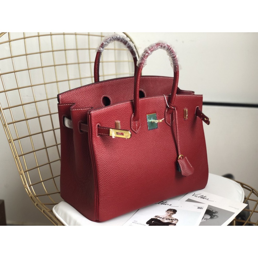 Hermes birkin bag togo leather bordo 35x25cm-30x22cm Bags
