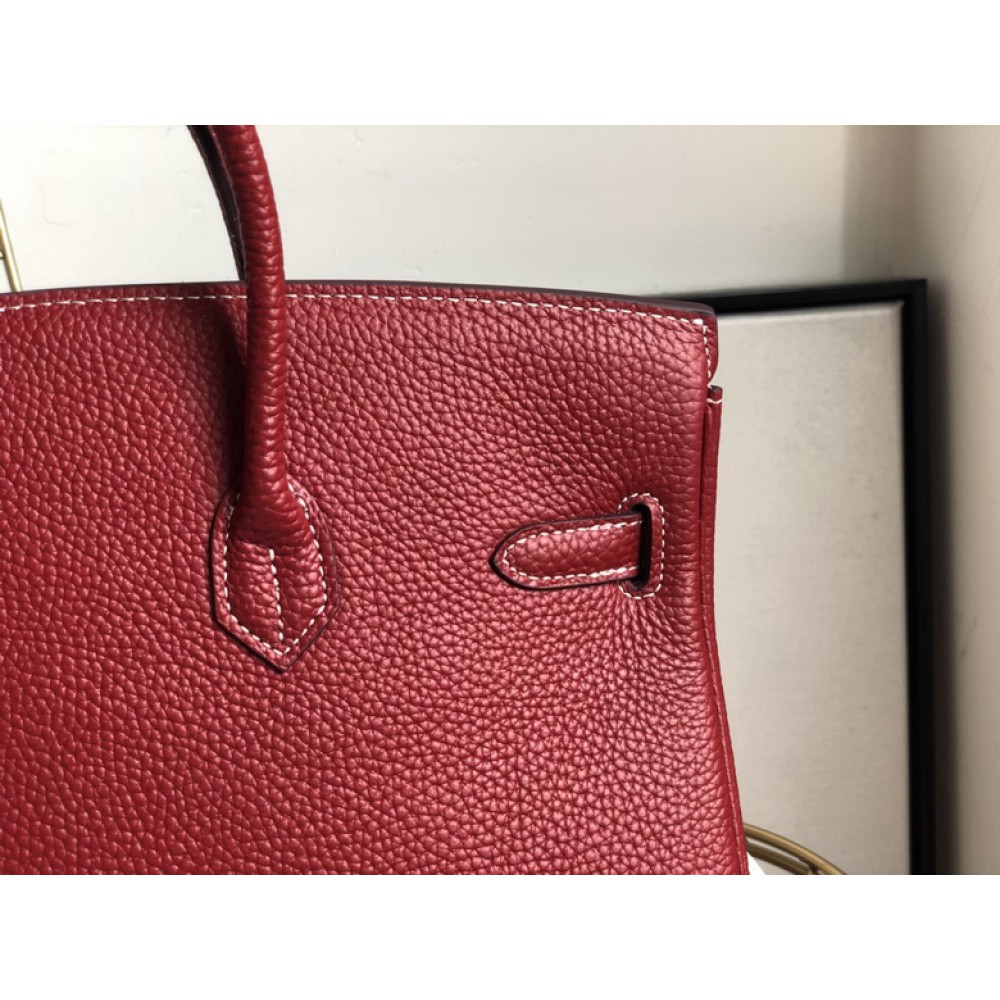 Hermes birkin bag togo leather bordo 35x25cm-30x22cm Bags