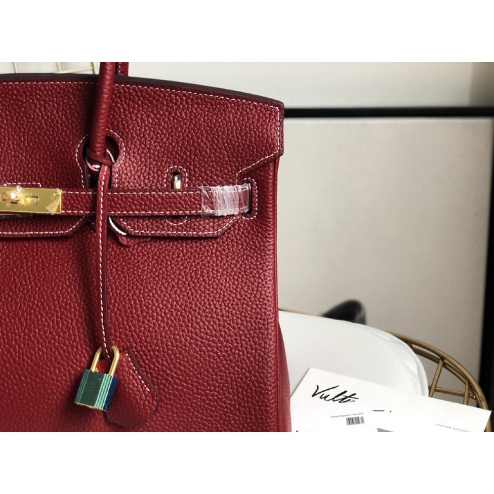 Hermes birkin bag togo leather bordo 35x25cm-30x22cm Bags