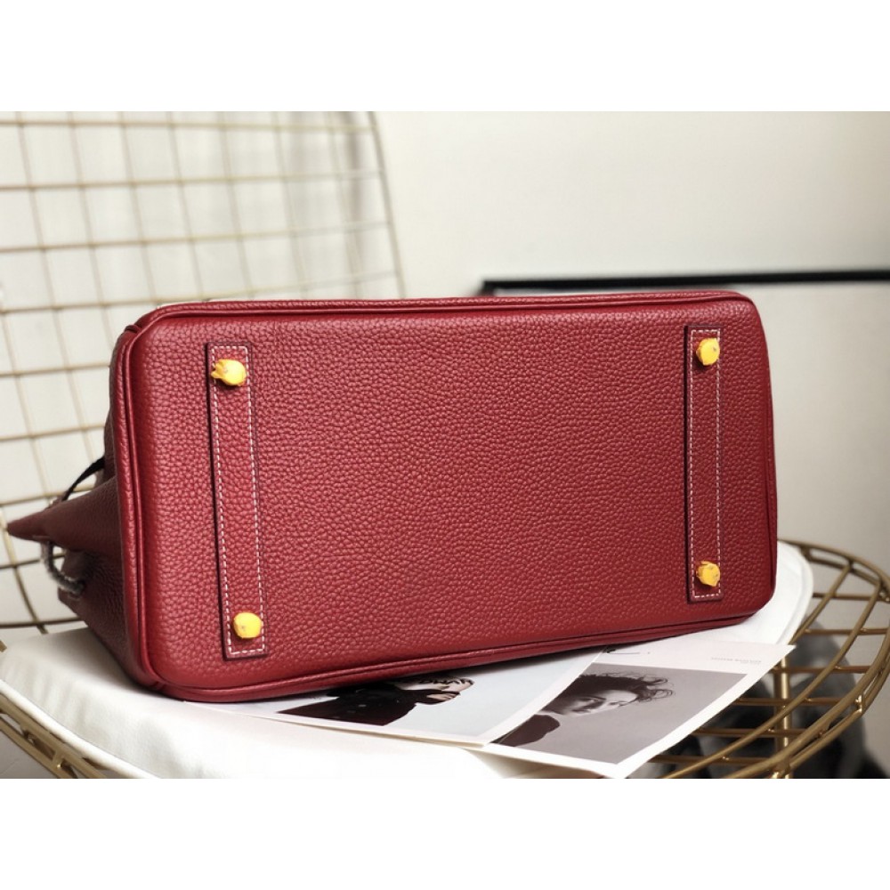 Hermes birkin bag togo leather bordo 35x25cm-30x22cm Bags