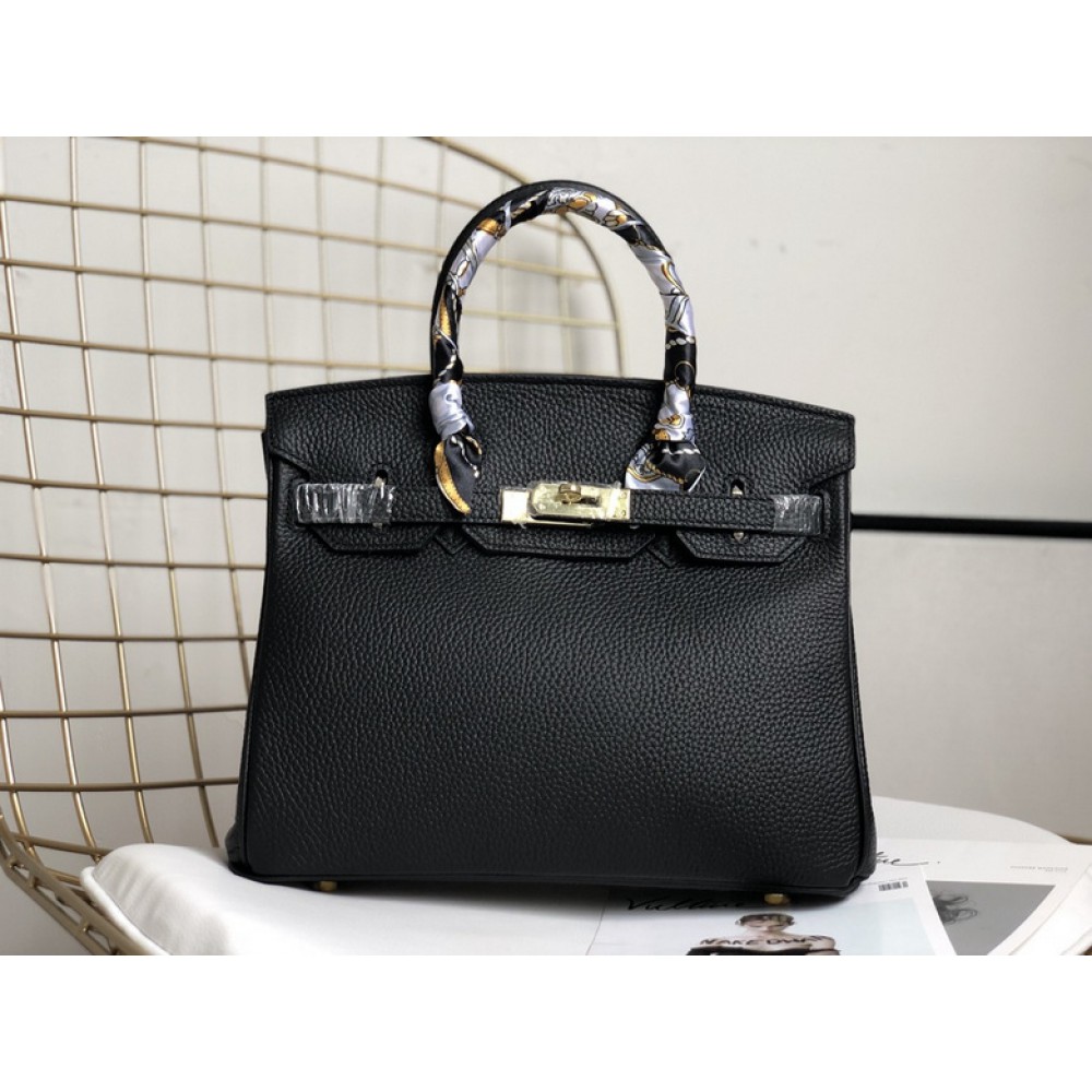 Hermes birkin bag togo leather black 35x25cm-30x22cm Bags