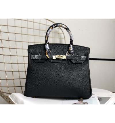 Hermes birkin bag togo leather black 35x25cm-30x22cm