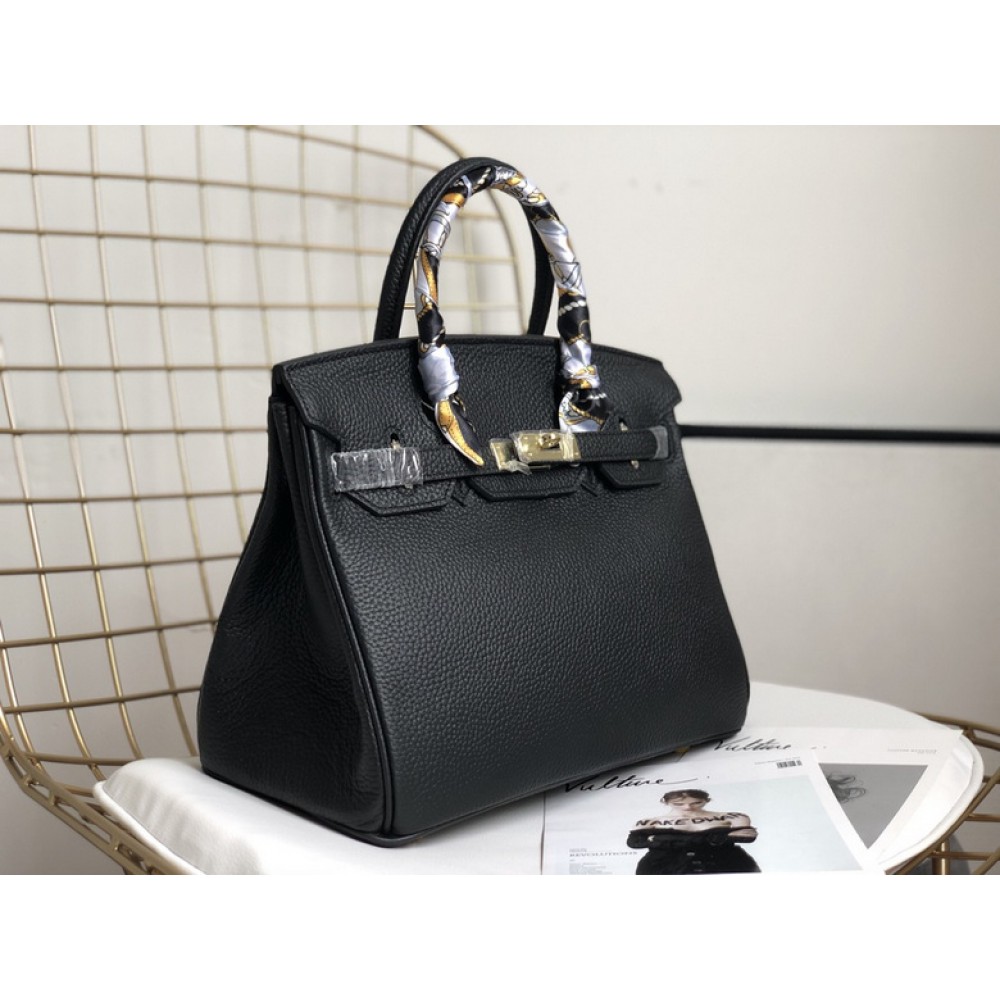 Hermes birkin bag togo leather black 35x25cm-30x22cm Bags