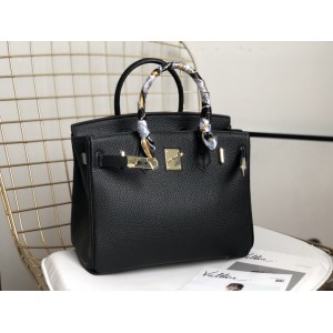 Hermes birkin bag togo leather black 35x25cm-30x22cm Bags