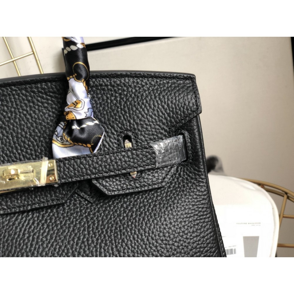 Hermes birkin bag togo leather black 35x25cm-30x22cm Bags