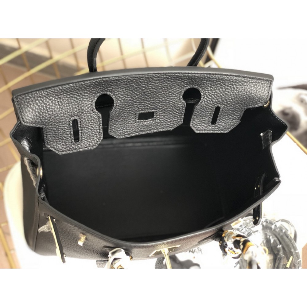 Hermes birkin bag togo leather black 35x25cm-30x22cm Bags