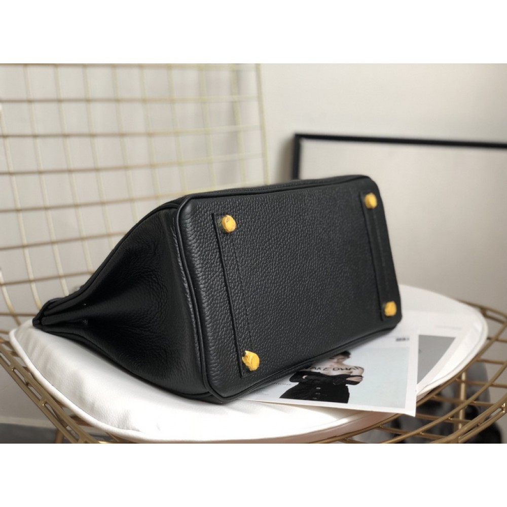 Hermes birkin bag togo leather black 35x25cm-30x22cm Bags