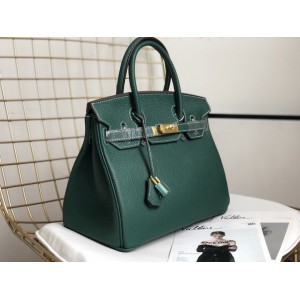 Hermes birkin bag togo leather green 35x25cm-30x22cm Bags