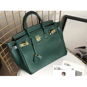 Hermes birkin bag togo leather green 35x25cm-30x22cm Bags