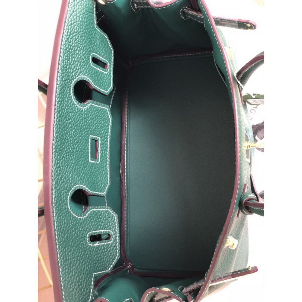 Hermes birkin bag togo leather green 35x25cm-30x22cm Bags