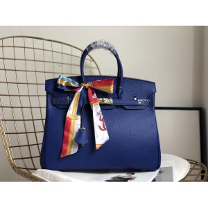 Hermes birkin bag togo leather blue 35x25cm-30x22cm Bags