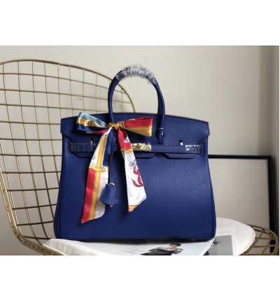Hermes birkin bag togo leather blue 35x25cm-30x22cm