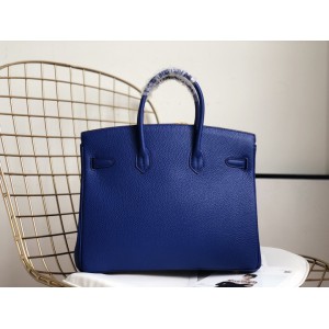Hermes birkin bag togo leather blue 35x25cm-30x22cm Bags