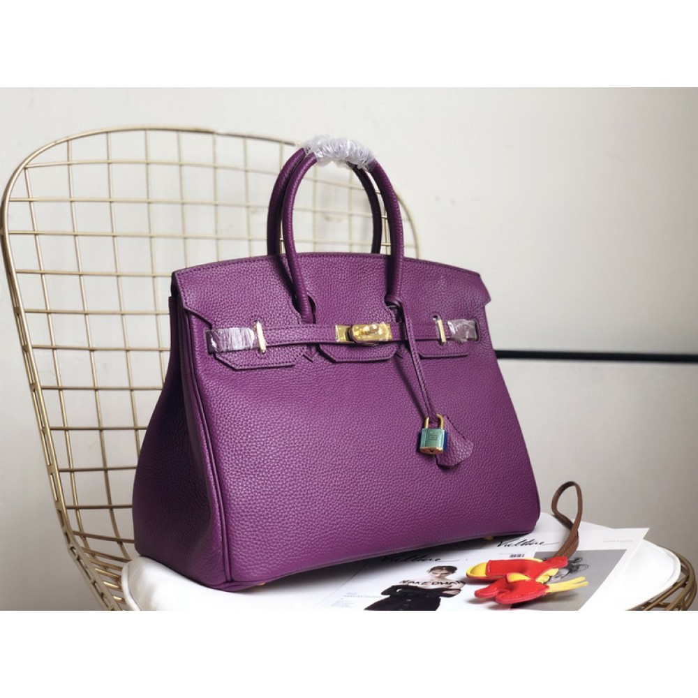 Hermes birkin bag togo leather purple 35x25cm-30x22cm Bags