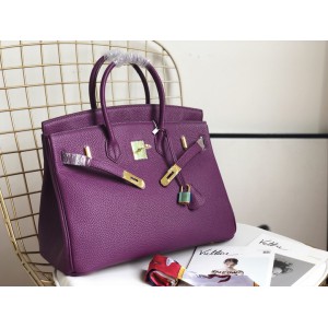 Hermes birkin bag togo leather purple 35x25cm-30x22cm Bags