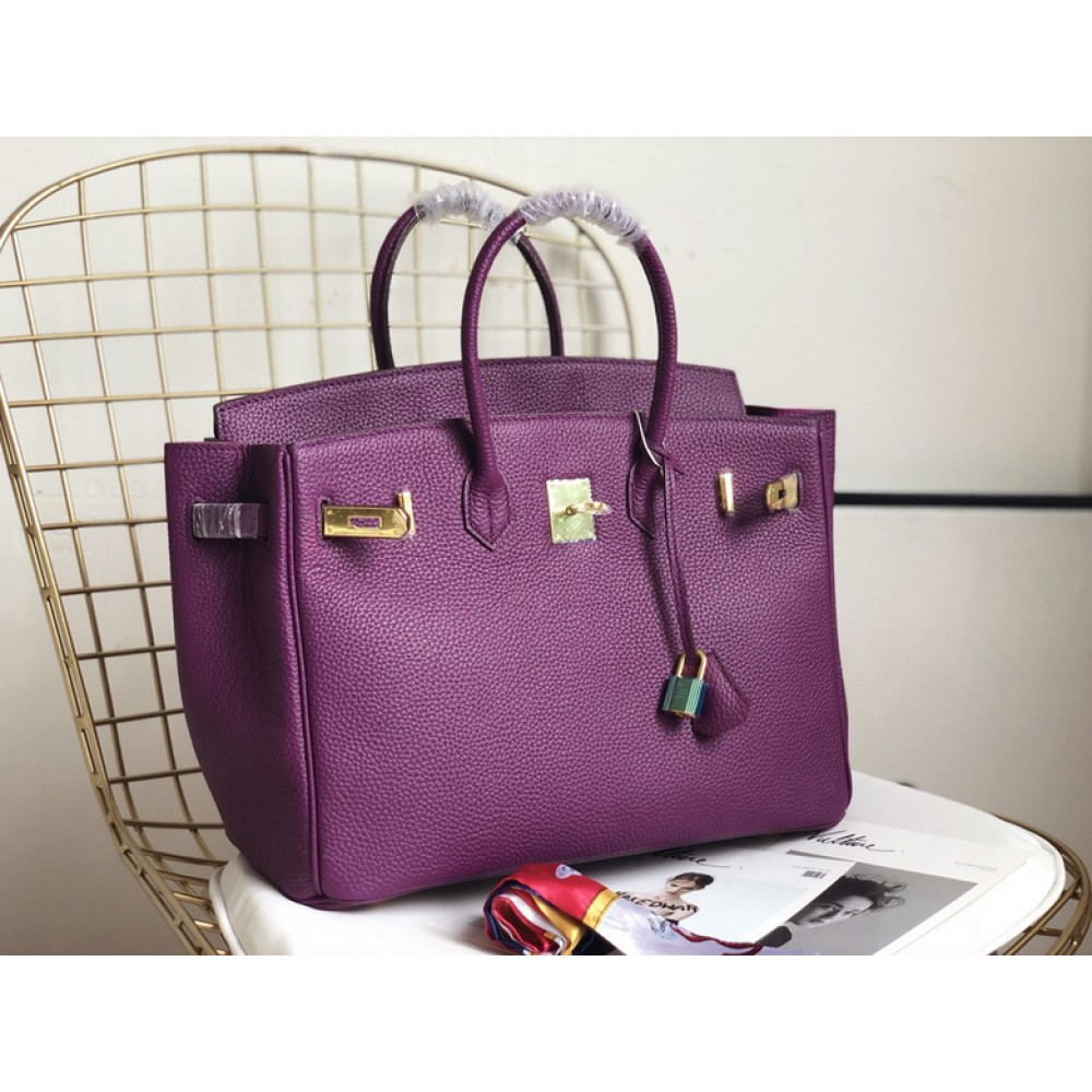 Hermes birkin bag togo leather purple 35x25cm-30x22cm Bags