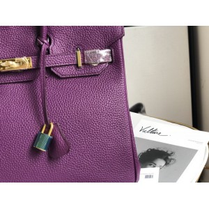 Hermes birkin bag togo leather purple 35x25cm-30x22cm Bags
