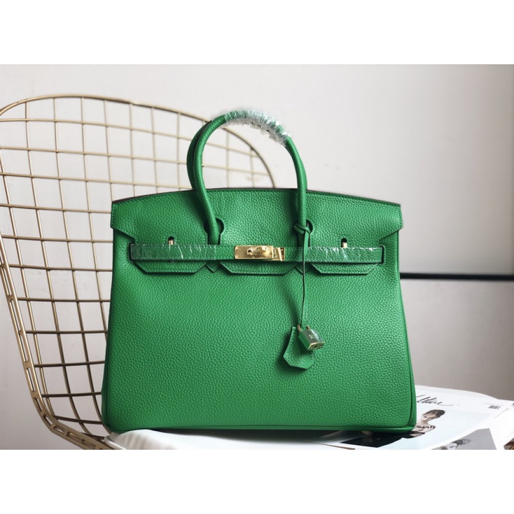 Hermes birkin bag togo leather green 35x25cm-30x22cm Bags